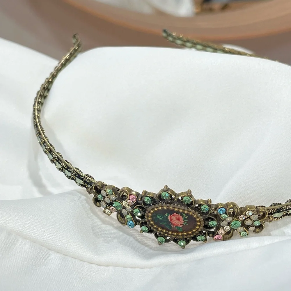 Michal Negrin Vintage Floral Hairband - Picture 3 of 3